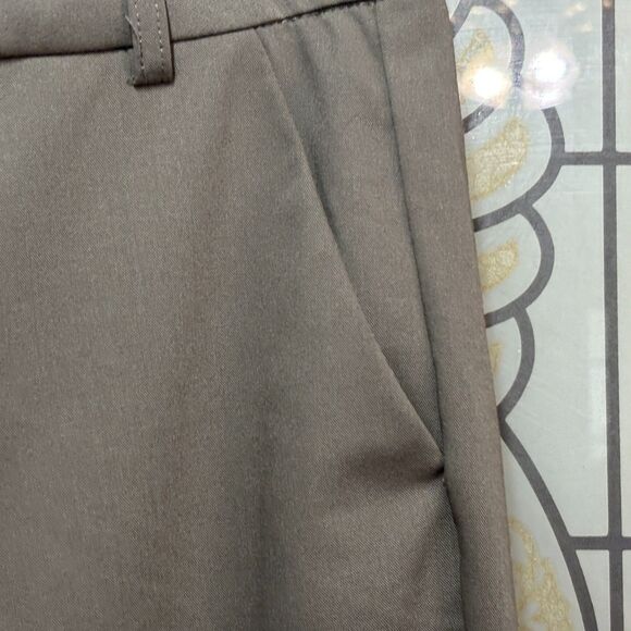 Zara Straight Leg Low Rise Brown Trousers Work Casual Pants Size M NWOT - Picture 8 of 14